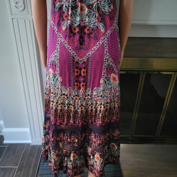 Anthropologie Lovett boho tiered Tunic maxi Dress. - Picture 9 of 12